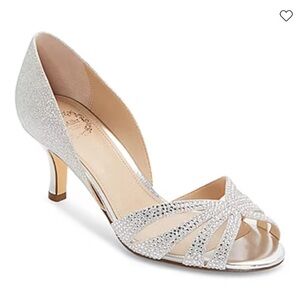 Glamorous Silver Women's Heels